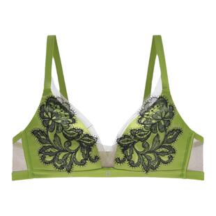 LizaCheng陌上花开系列薄款蕾丝性感大胸文胸无钢圈内衣女LB00138