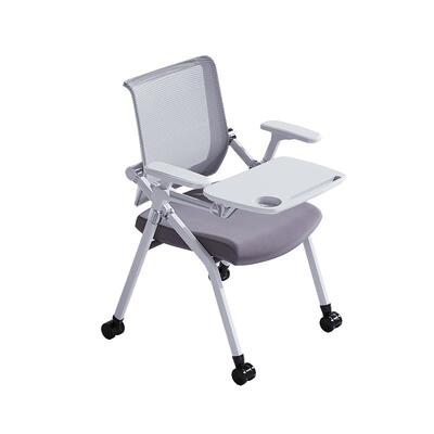 培训椅带桌板办公椅写字板靠背折叠椅带轮培训机构办公会议室桌椅