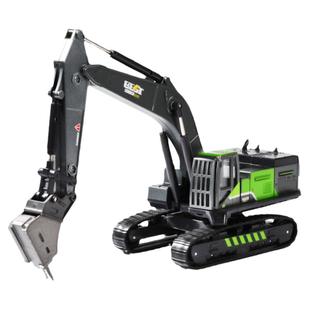 合金破碎机玩具儿童挖掘机男孩打桩凿石钻孔机玩具车钻地机工程车