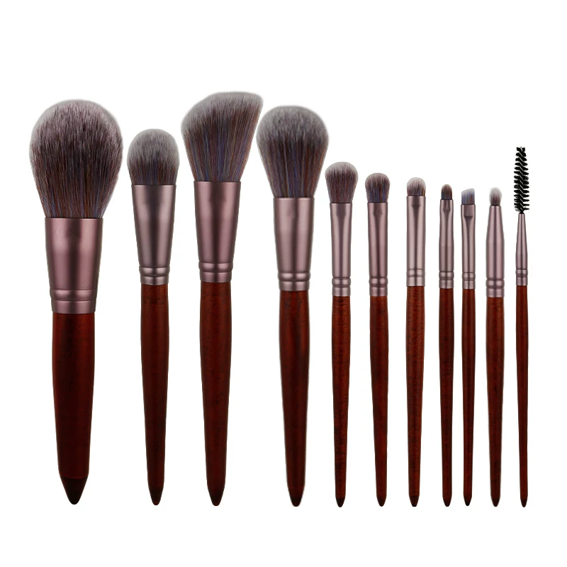 Brush, foundation, face blush, 11 pieces, for beginners, full set