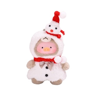 挂件款LuLu猪公仔娃衣搪胶盲盒复古泰迪猪罐头猪换装衣服着替