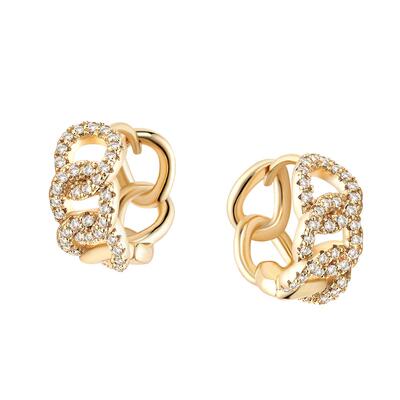 FETTERO原创金色Q圈耳环女