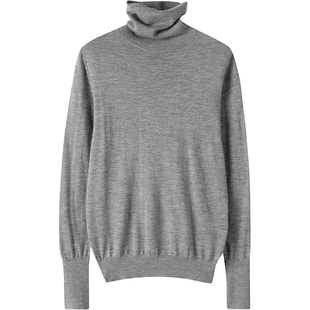 冬凤凰“都市精英”100%山羊绒3/68支精纺高领针织打底衫