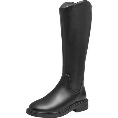 商场同款长腿骑士靴他她百搭