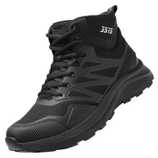 强人3515训练靴男户外徒步登山鞋高帮男鞋黑色超轻缓震耐磨战术靴
