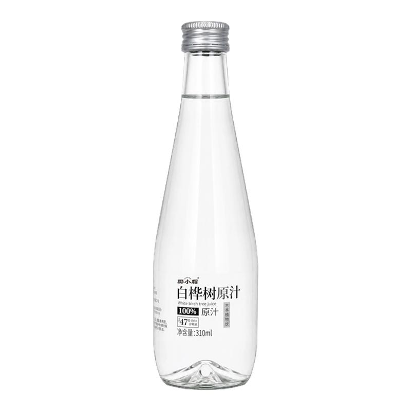 椰小帽白桦树原汁100%白桦树汁原液天然木本植物饮310ml*6瓶整箱