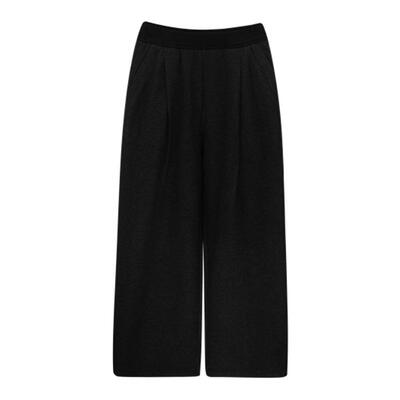 HAVVA绒感加长加厚休闲裤直筒阔腿女士糯米裤2026春季KX3-2992