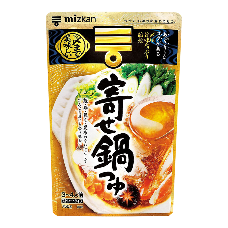 味滋康香港进口日版Mizkan汤包海鲜鲣鱼扇贝鸡肉海带火锅汤底750g