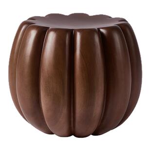 设计师艺术南瓜凳实木墩子根雕矮凳家用客厅装饰坐凳入户门换鞋凳