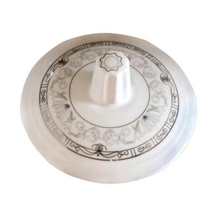 陶瓷杯盖白色纯色圆形通用圆形万能防尘茶水杯盖子配件景德镇包邮