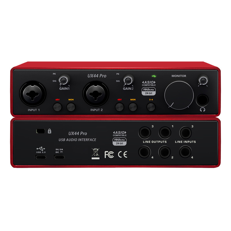 录音直播声卡UX44Pro四进四出