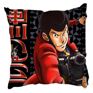 鲁邦三世 峰不二子的谎言 周边动漫抱枕二次元双面彩印靠枕汽车垫