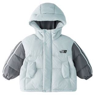 男童羽绒服2025冬装新款儿童冬季加厚面包服儿童洋气短款连帽外套