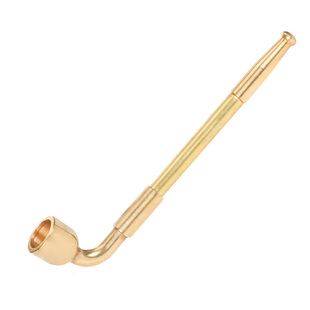 老式纯铜三用烟斗男士过滤旱烟袋锅子黄铜两用便携清洗型烟嘴烟杆