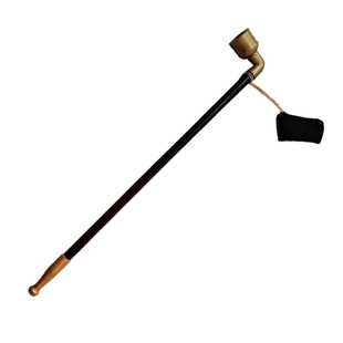 老爷爷奶奶太太媒婆大烟袋烟斗烟枪旱烟杆舞台舞蹈表演出木质道具