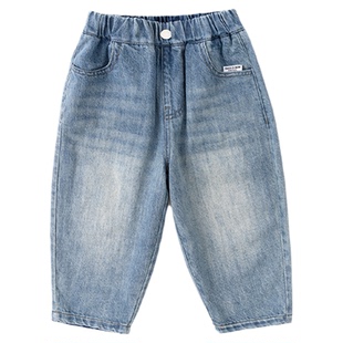 嘟嘟家儿童牛仔裤宝宝春季裤子男童女童春装童装长裤小童洋气衣服