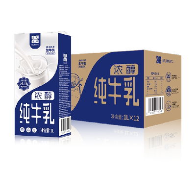 慕美花田全脂奶优蛋白纯牛奶