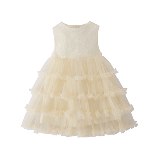 [7A抗菌]女童连衣裙宝宝蓬蓬网纱公主裙春装大童洋气春季儿童裙子