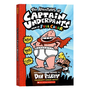 内裤超人1-10-11册英文原版Captain Underpants 幽默漫画桥梁章节书 dogman同作者Dav Pilkey 中小学课外读物英语读本 学校推荐
