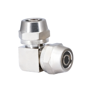 铜镍快拧四通直通穿板弯头PG/PZ/PM/PV4/6/8/10/12/16mm气管接头