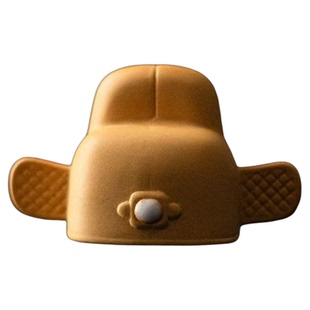 紫砂文创古代唐宋元明清官帽盖置茶宠中式摆件茶道桌面配件创意