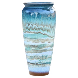 新中式陶瓷花瓶摆件客厅插花雪柳专用水培器皿桌面绿萝水养高花瓶