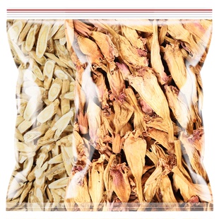 黄芪凌霄花干花中药材500g组合正品黄氏凌肖花煮水泡水喝功效作用