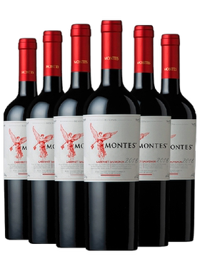 montes天使珍藏赤霞珠红酒6瓶
