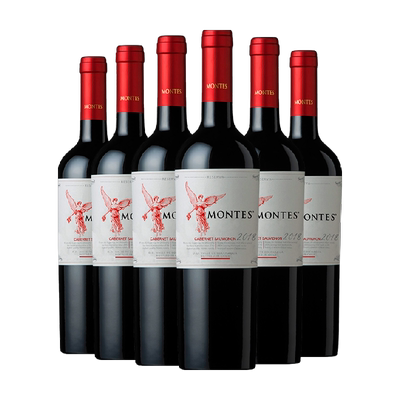 montes天使珍藏赤霞珠红酒6瓶
