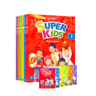 原装进口朗文培生教育出版社super kids 3rd最新第三版 1 2 3 4 5 6级别 朗文新灵通少儿英语书 superkids英语教材课外英语培训sk
