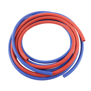 硅胶管耐高温耐压水管单层蓝色夹线真空耐热编织硅橡胶软管加强管