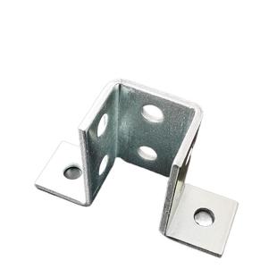 C型钢开口底座连接件 抗震支架免焊镀锌底座安装配件板太阳能光伏