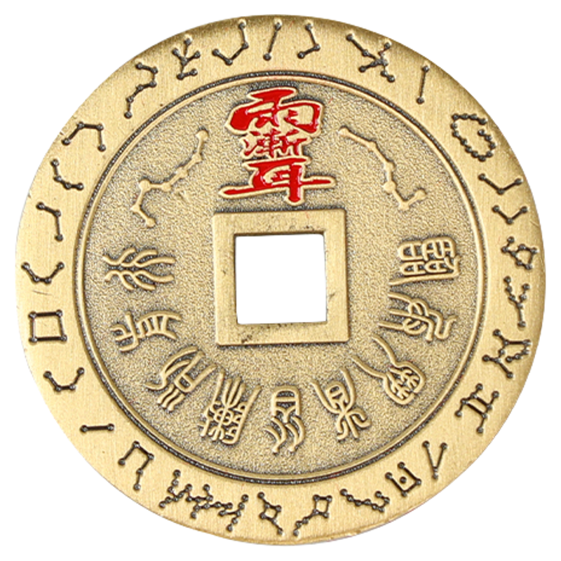 黄铜九字真言紫薇讳挂饰