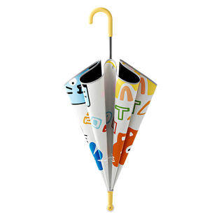 儿童雨伞男孩女孩男童女童幼儿园宝宝小学生上学专用长柄圆角雨伞