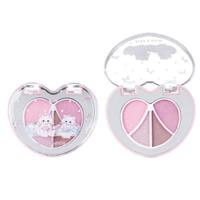 JILL LEEN绵绵猫四色卧蚕眼影盘大地色阴影提亮自然立体低饱和女