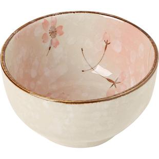 碗家用5寸饭碗个人专用吃饭碗釉下彩中式陶瓷碗特别好看的米饭碗