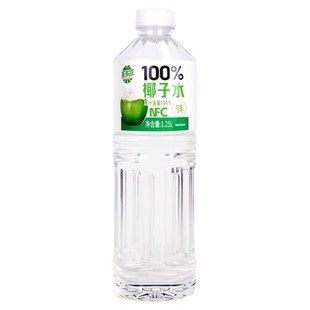 100%椰子水1.25L*2清爽饮料nfc果汁瓶装好喝0添加囤货装网红饮品