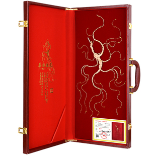 国检野山参东北长白山人参野生林下参泡酒送礼高档礼盒一等参