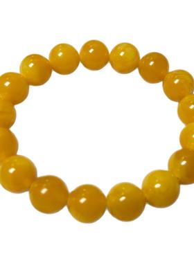 天然原矿料新蜜蜜糖红圆珠手串卡12mm时尚百搭款