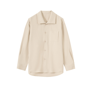 Hualun秋冬黑衬衫男款长袖潮牌痞帅炸街衬衣男生cleanfit韩系上衣