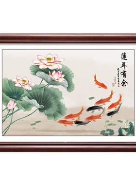 新旭东电表箱装饰画新中式可定制