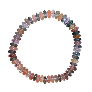 天然彩发晶盘珠随形手链柔顺发丝钛晶水晶手串送礼物甜美饰品情侣