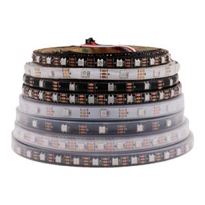 WS2812幻彩LED灯带5V全彩30 60 74 96灯5050内置IC单点单控软灯条