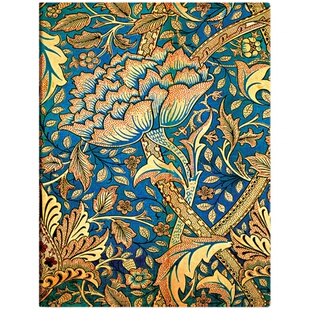 paperblanks佩兰克软皮笔记本本子莫里斯淡黄蔷薇日记本阅读摘抄本随身便携小记事本子文艺精致女学生文具