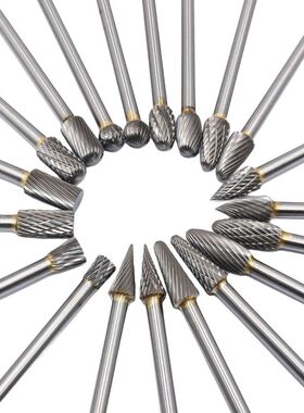 硬质合金钨钢打磨头加长柄铣刀打磨风磨6x10x150mm电磨旋转金属锉