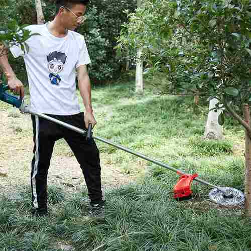 藤原割草机电动小型除草机多功能打草机充电式农用割谷机收割机