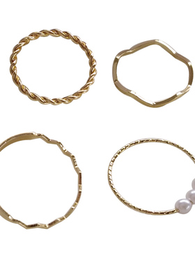 气质百搭淑女韵味多层唯美戒指