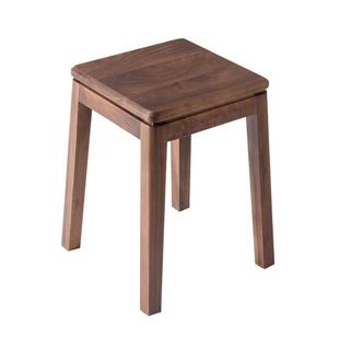 实木凳子可叠放北美黑胡桃木家用客厅榫卯高方凳现代简约餐厅板凳