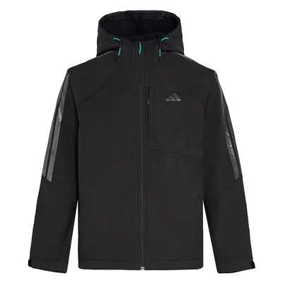 滔搏adidas阿迪达斯男子运动休闲健身夹克连帽外套KR2496