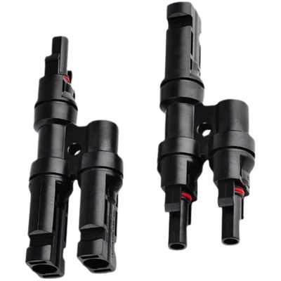 T型三通MC4光伏连接器并联插头